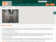 Tablet Screenshot of chesmontstorage.com